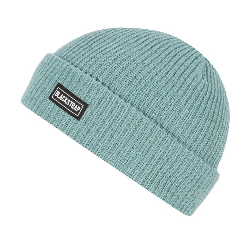 Blackstrap Ribbed Knit Beanie Hat Teal‎ Blue Cuff Beanie